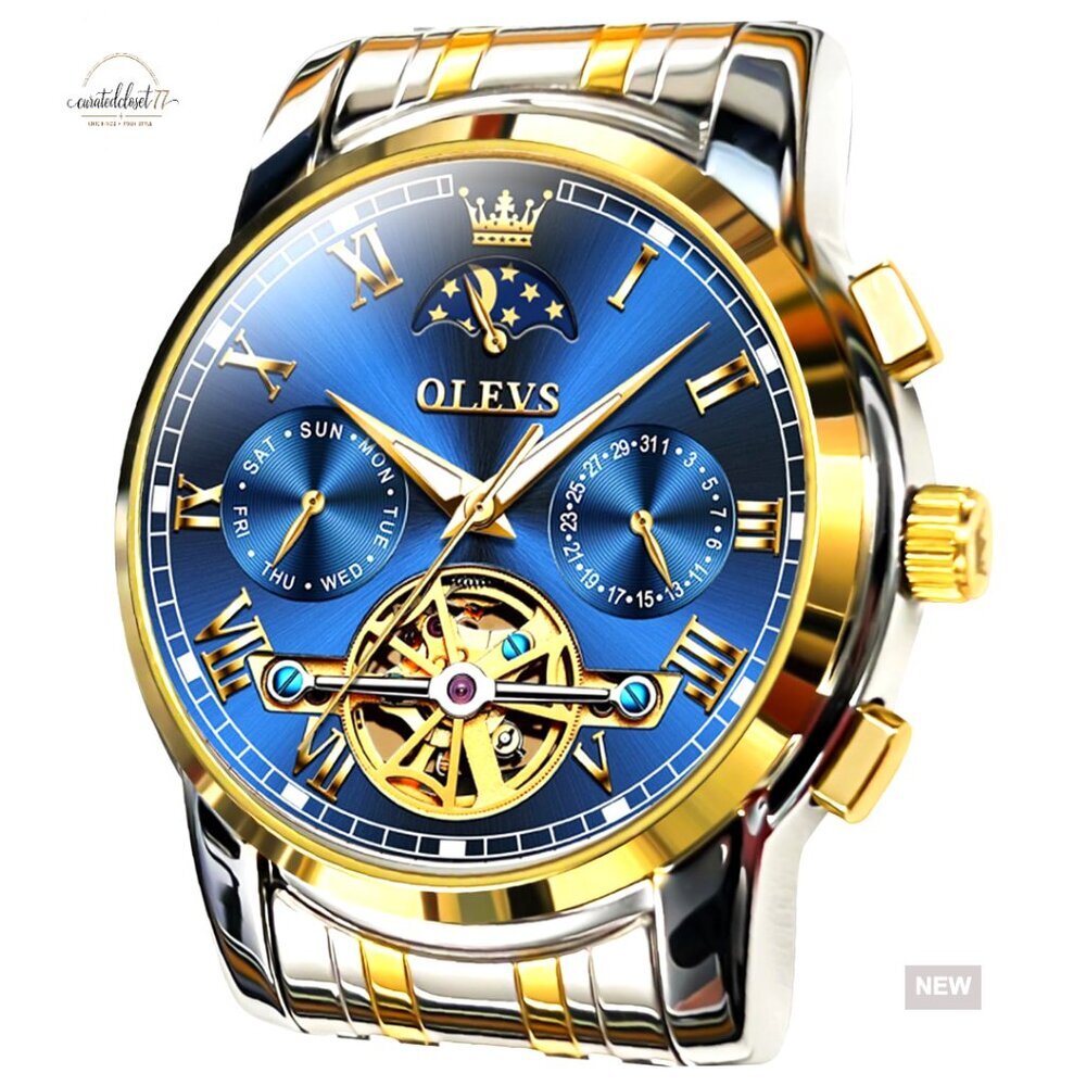 Automatic Mechanical Watch Self Winding Waterproof Stainless Steel Luxury Dress